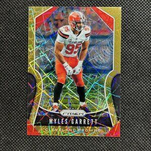 2019 Panini Prizm Lazer Prizm Myles Garrett #90 Cleveland Browns MINT